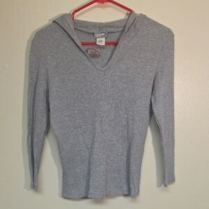 Rave Heather Gray V-Neck Hoodie #29